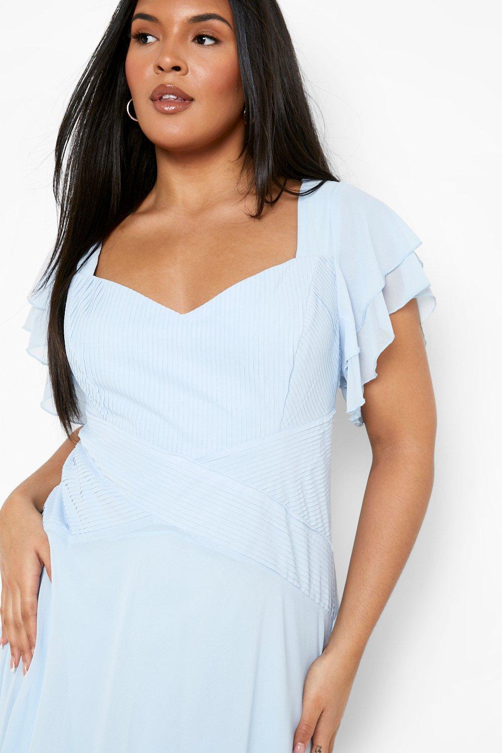 Boohoo sky blue outlet dress